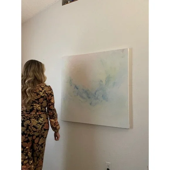 "Glimpse Of‎ Heaven" by O. Abstract Canvas Wall Art Modern Minimalist Home Decor - Picture 3 of 4